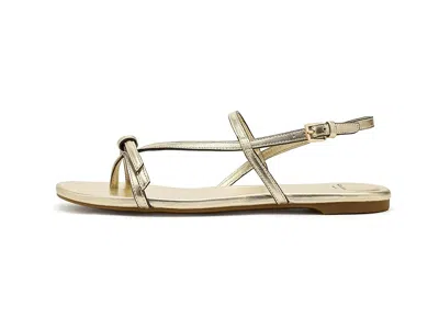 Kate Spade New York Loop Metallic Ankle Strap Sandal In Gold