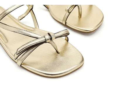 Kate Spade New York Loop Metallic Ankle Strap Sandal In Gold