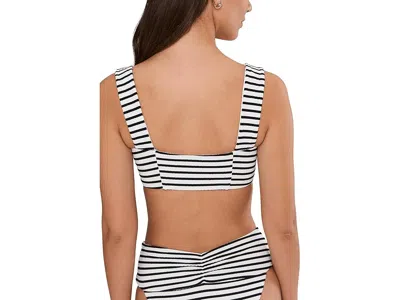 L*space Marlee Bikini Swim Top In Sail Along Stripe In Multi