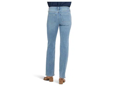 Nydj Straight Front Button Patch Pockets In Blue