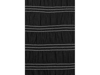 Madewell Smocked Short Sleeve Tee Jet Black