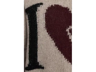 Allsaints Broken-heart Sweater In Brown