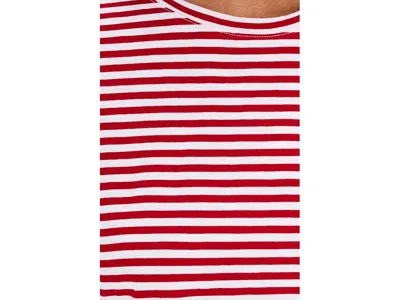 Madewell The Boxy Crop Tee In Soft Slub Festival Red In Pink