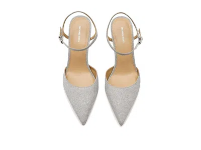 Michael Michael Kors Amara Mid Pumps In Silver