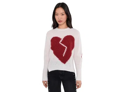 Allsaints Luvheart Crew-neck Pullover In Gray
