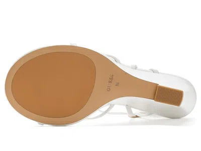 Guess Devve Slingback Wedge Sandal In White