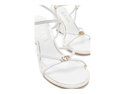Guess Devve Slingback Wedge Sandal In White