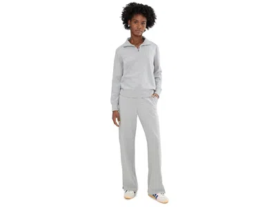 Pact Cloudknit Quarter Zip In Gray