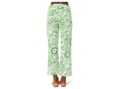 Lilly Pulitzer Harleen High Rise Crop Jeans In Rosanna Wash In Green