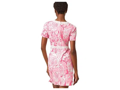 Lilly Pulitzer Evita Short Sleeve Stretch Shift Dress In Multi