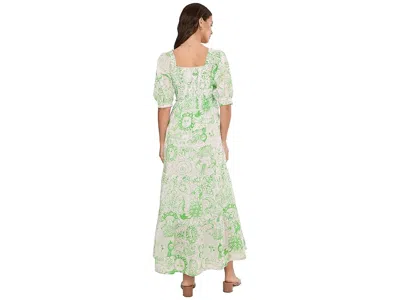 Lilly Pulitzer Hadly Short Sleeve Smocked Maxi Dress In Burgundy