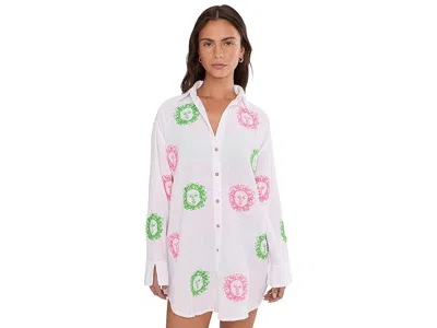 Lilly Pulitzer Kwitney Long Sleeve Cover-up In White