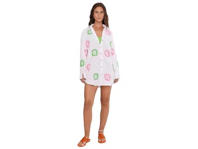 Lilly Pulitzer Kwitney Long Sleeve Cover-up In White
