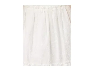 Lilly Pulitzer Hadly Short Sleeve Smocked Dress In Resort White Sunshowers Embroidery