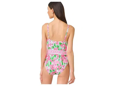 Lilly Pulitzer Palma One Piece Swimsuit In Putting Green Hannah Golf In Multi