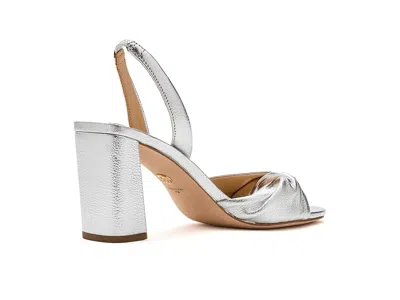 Veronica Beard Tullia Block Heel In Silver