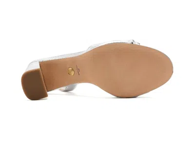 Veronica Beard Tullia Block Heel In Silver