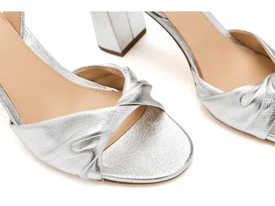 Veronica Beard Tullia Block Heel In Silver
