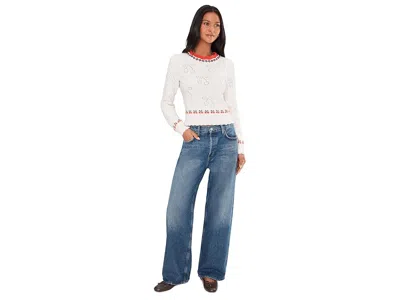 Free People Tilly Pullover Sweater In White