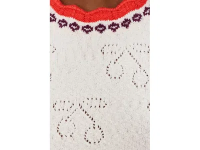 Free People Tilly Pullover Sweater In White