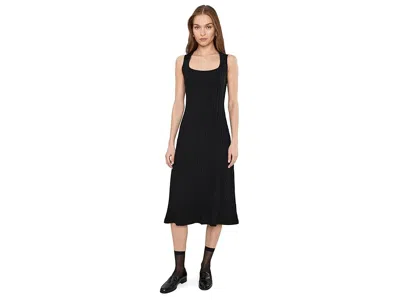 Michael Stars Sofia Square Neck Dress In Black