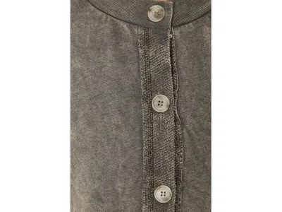 Michael Stars Marlow Wide Sleeve Cardigan Sweater In Green