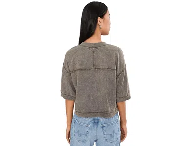 Michael Stars Marlow Wide Sleeve Cardigan Sweater In Green