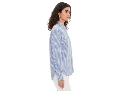 Michael Stars Carson Button Down Shirt In Blue