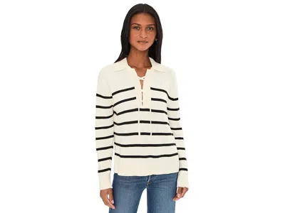 Michael Stars Adrienne Collared Pullover Sweater In Multi