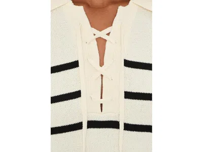 Michael Stars Adrienne Collared Pullover Sweater In Multi