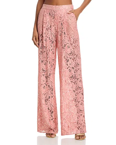 L'agence Tavia Lace Pull On Pants In Pink