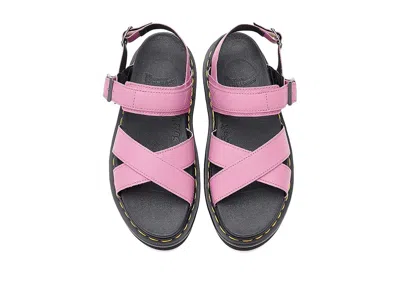 Dr. Martens Voss Li Dusty Athena Woman Sandals Antique Rose Size 7 Leather In Pink