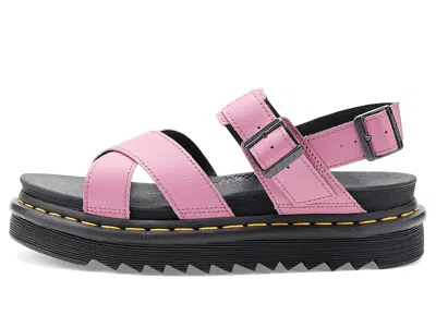 Dr. Martens Voss Li Dusty Athena Woman Sandals Antique Rose Size 7 Leather In Pink