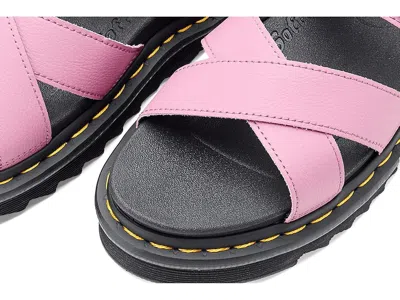 Dr. Martens Voss Li Dusty Athena Woman Sandals Antique Rose Size 7 Leather In Pink
