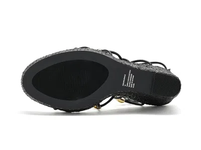 Steve Madden Oaklie Platform Slide Sandal In Black
