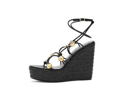 Steve Madden Oaklie Platform Slide Sandal In Black
