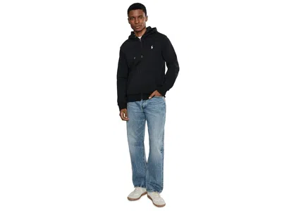 Polo Ralph Lauren Cotton Blend Sweatshirt With Embroidered Logo On The Front In Black