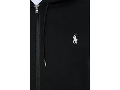 Polo Ralph Lauren Cotton Blend Sweatshirt With Embroidered Logo On The Front In Black