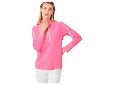 Lilly Pulitzer Ashlee Half-zip Pullover In Multi