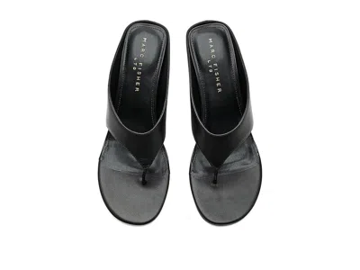 Marc Fisher Ltd Udena Wedge Flip Flop In Black