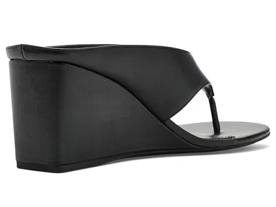 Marc Fisher Ltd Udena Wedge Flip Flop In Black