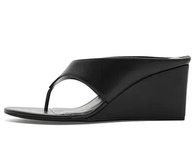 Marc Fisher Ltd Udena Wedge Flip Flop In Black