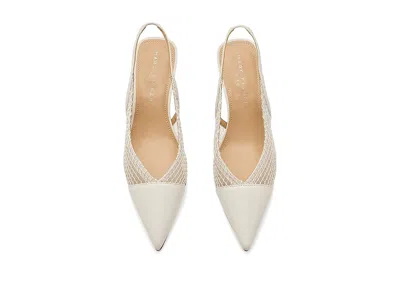 Marc Fisher Ltd Gipsi Pointed Toe Slingback Pump In White
