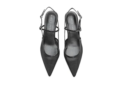 Marc Fisher Ltd Ceddy Slingback Pointed Toe Kitten Heel Pump In Black