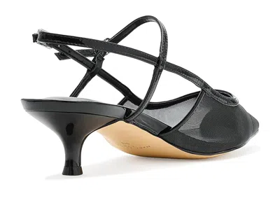 Marc Fisher Ltd Ceddy Slingback Pointed Toe Kitten Heel Pump In Black