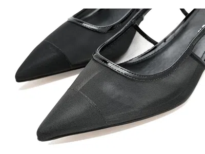 Marc Fisher Ltd Ceddy Slingback Pointed Toe Kitten Heel Pump In Black