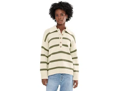 Faherty Sunwashed Cotton Polo Sweater In Neutral