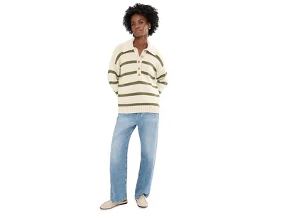 Faherty Sunwashed Cotton Polo Sweater In Neutral