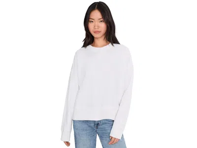 Faherty High Standard Fleece Vintage Crew In White