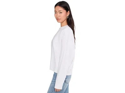 Faherty High Standard Fleece Vintage Crew In White